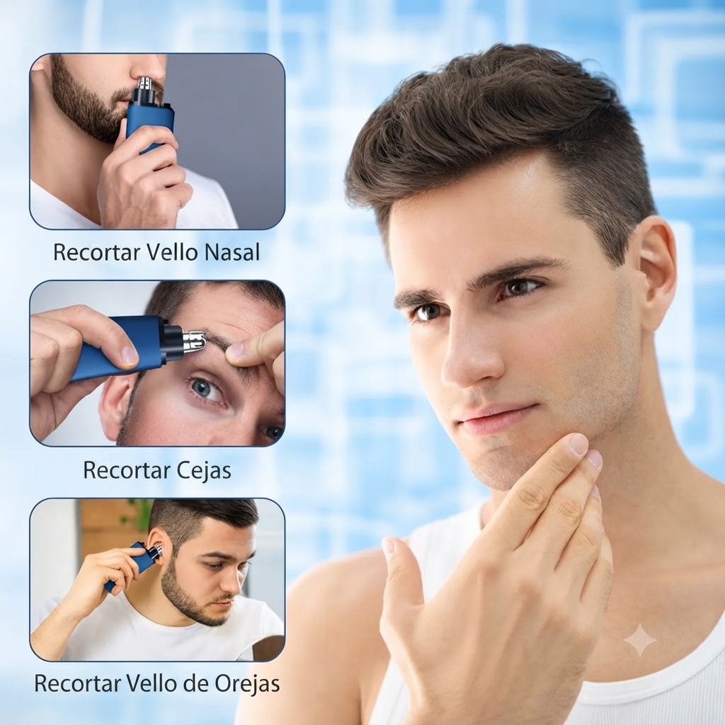 Recortador Portátil Vello Nasal USB