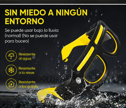 Gafas Led Recargables 5 Modos Con Sensor