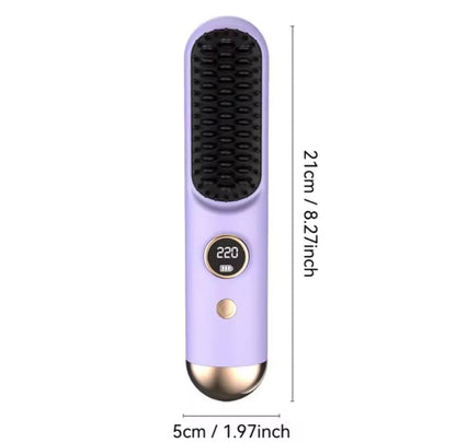 Cepillo Alisador Inalámbrico Premium - Cabello Liso Perfecto en Cualquier Lugar
