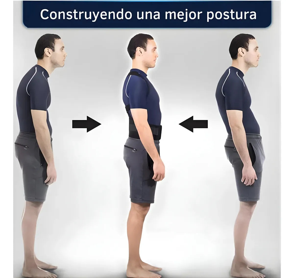 Corrector de Postura Ajustable - Alivio de Dolor de Espalda Inmediato