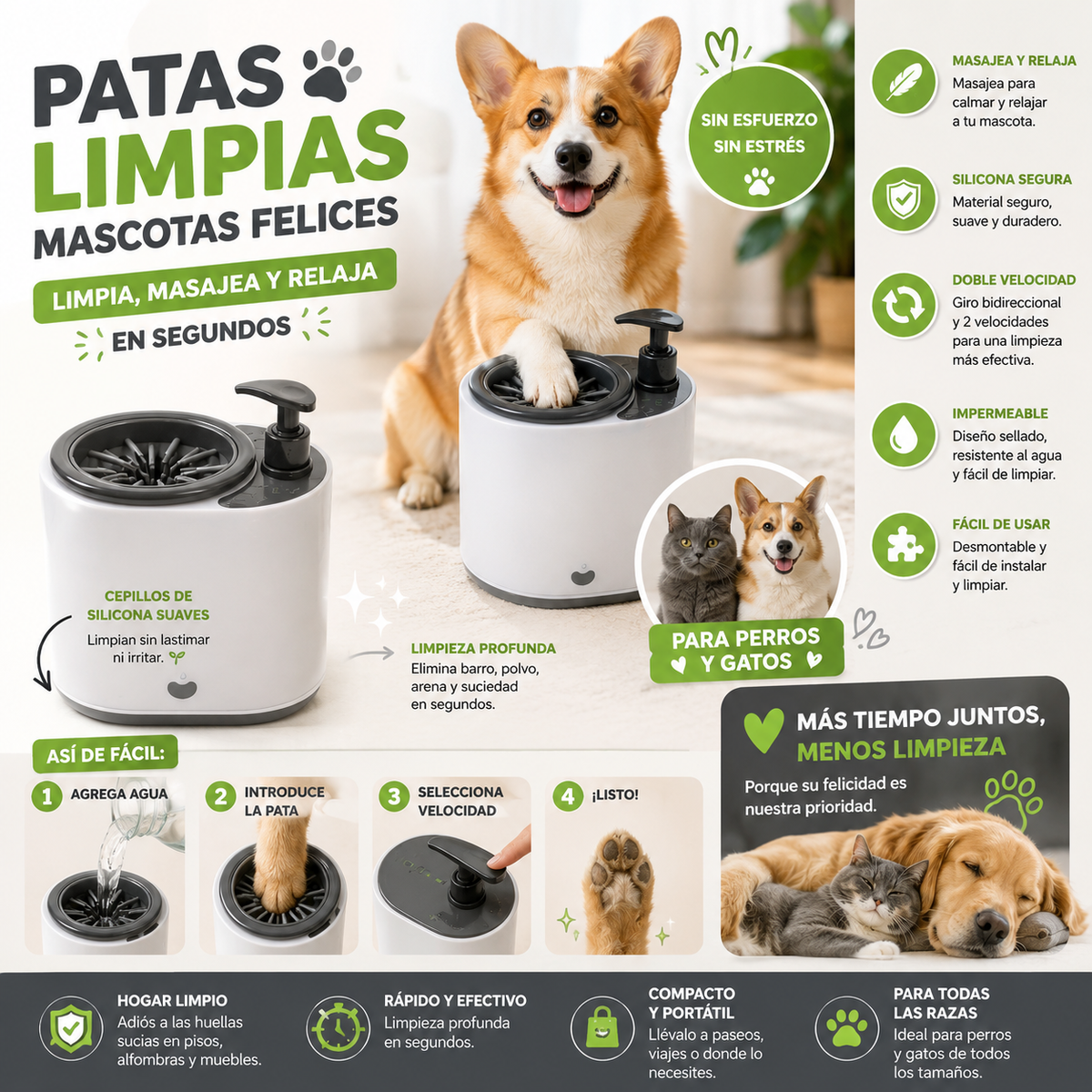 Estación Limpiadora para mascotas