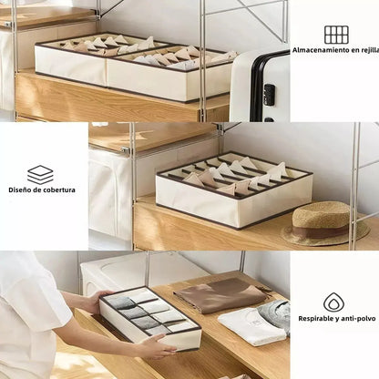 Set De 4 Organizadores De Ropa Interior