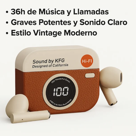 Audífonos inalámbricos Q86 Retro