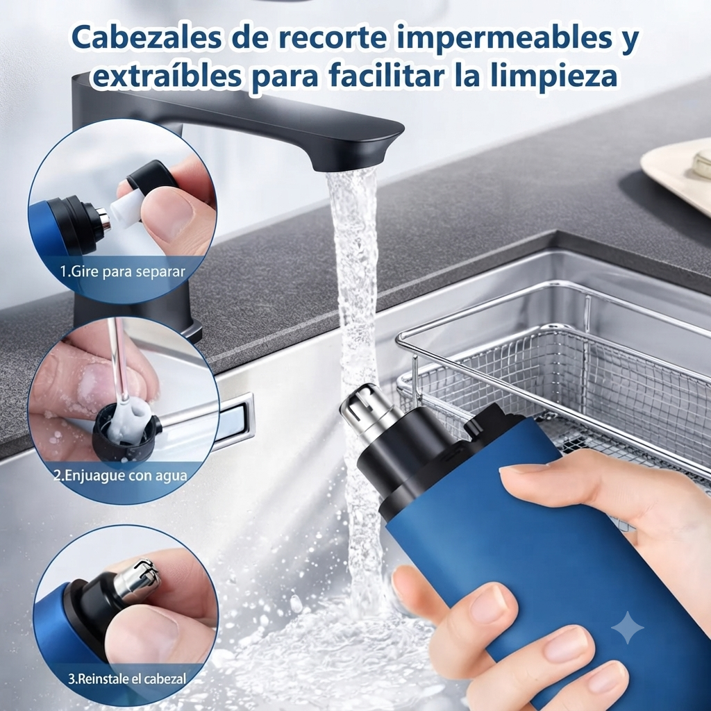 Recortador Portátil Vello Nasal USB