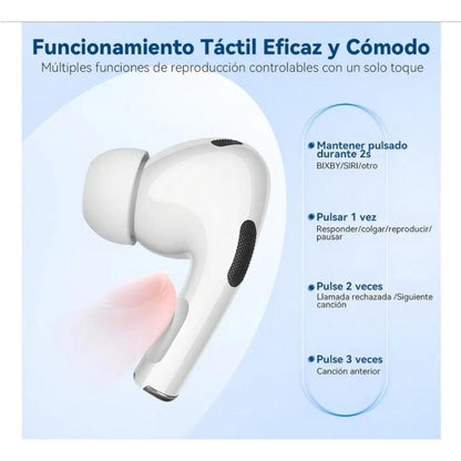 Audífonos Bluetooth A9 Pro con Pantalla Táctil