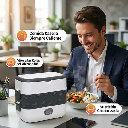Lonchera Eléctrica con contenedores de acero inoxidable