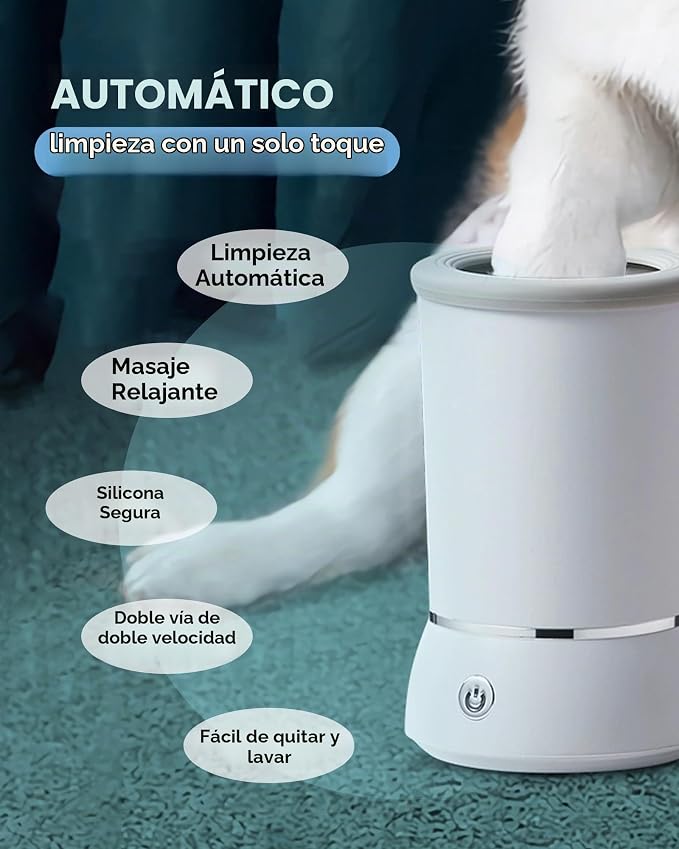LIMPIADOR DE PATAS ELECTRICO  PARA MASCOTAS