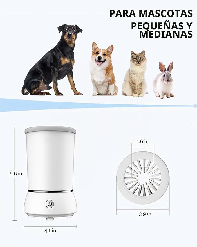 LIMPIADOR DE PATAS ELECTRICO  PARA MASCOTAS