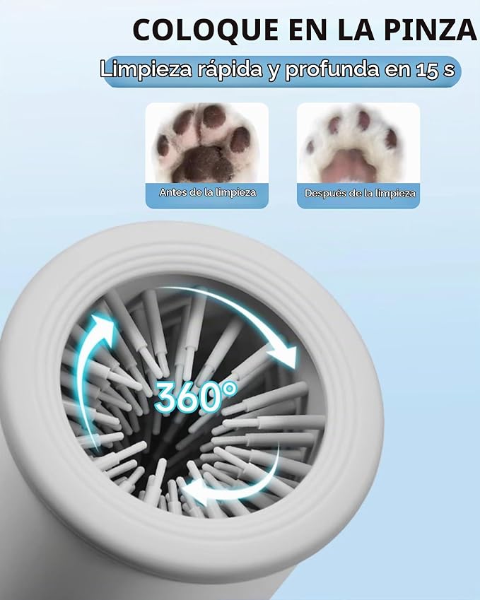 LIMPIADOR DE PATAS ELECTRICO  PARA MASCOTAS