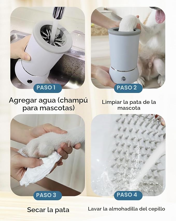 LIMPIADOR DE PATAS ELECTRICO  PARA MASCOTAS