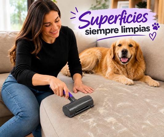 Rodillo Removedor de Pelusa para Mascotas - Limpieza Efectiva y Fácil