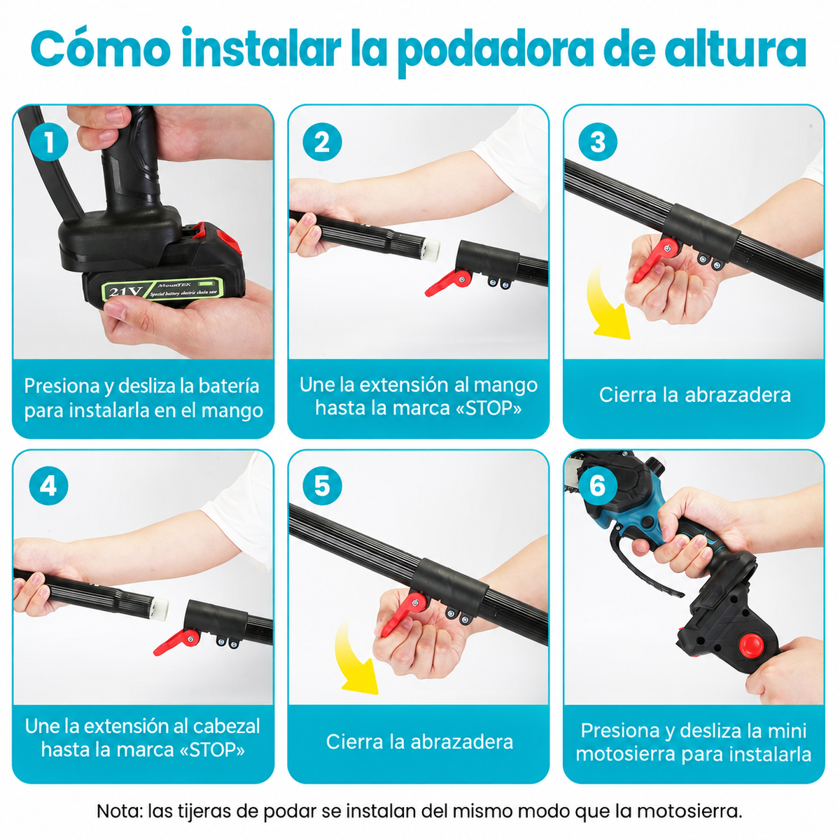 Sistema Inalámbrico de Poda 3 en 1