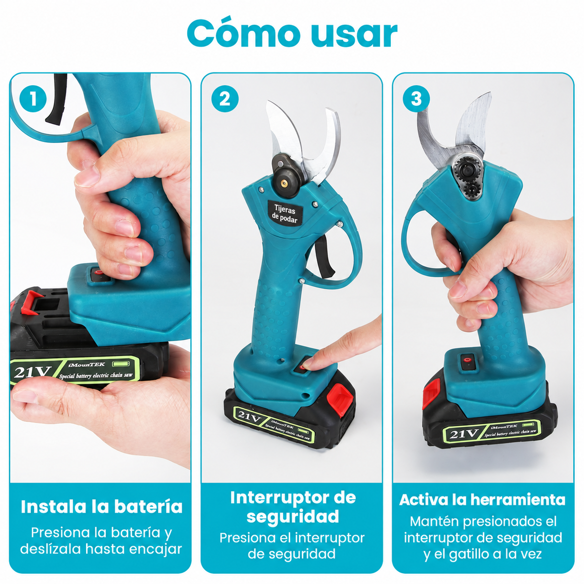 Sistema Inalámbrico de Poda 3 en 1