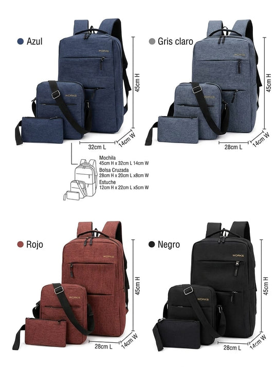 Mochila Ejecutiva 3 en 1