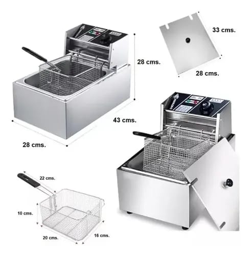 Freidora De Cocina Profesional De 6 L