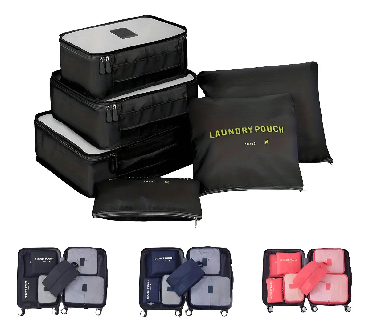 Organizador de Equipaje Premium 6 Unidad - Viaja Sin Caos