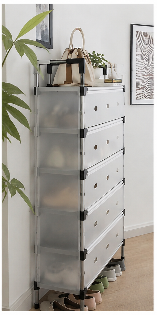 Organizador de Zapatos 6 Niveles Plegable - Máximo Orden, Mínimo Espacio